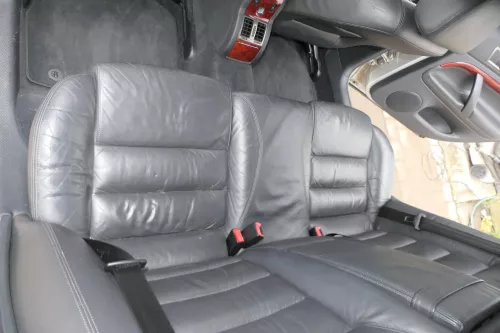 Skoda Superb 3U Sitz Sitze hinten Rückbank 3 Punkt Gurt Lehne Leder Sitzheizung (201669)