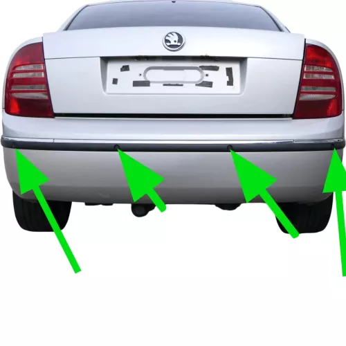 4x Skoda Superb 3U Einparkhilfe PDC Sensor Parksensor hinten Kabelbaum Geber (201706)