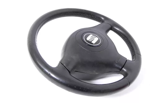 Seat Leon Toledo 1M Lenkrad 3 Speichen Leder Lederlenkrad Airba (148597)
