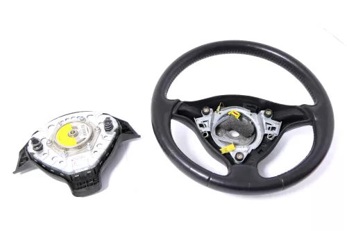 Seat Leon Toledo 1M Lenkrad 3 Speichen Leder Lederlenkrad Airba (148597)