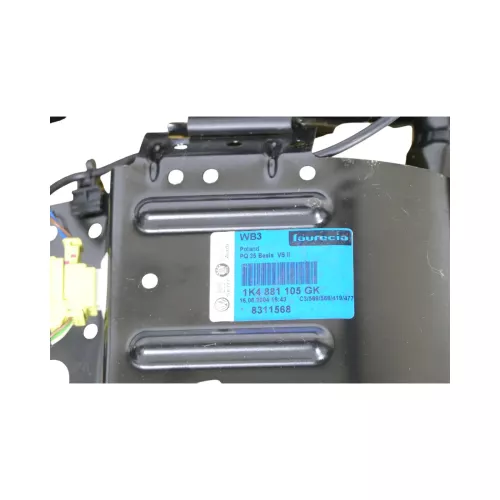 Q84 Seat Altea XL 5P Sitz vorne links Fahrersitz rot schwarz 1K4881105GK (149706)