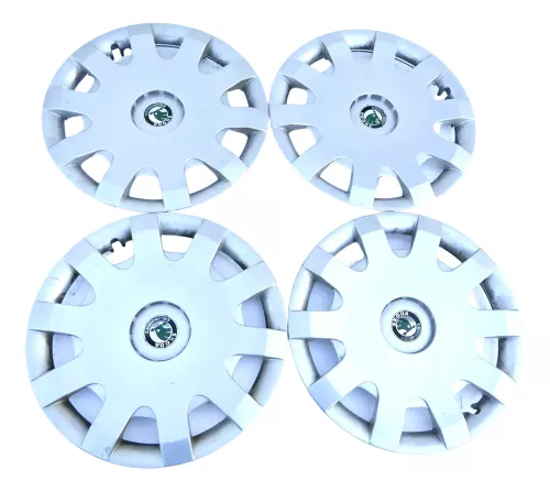 4 x Stück Original Skoda Octavia 1U Radzierkappe Radkappe 15 Zoll 1U0601147D (165450)