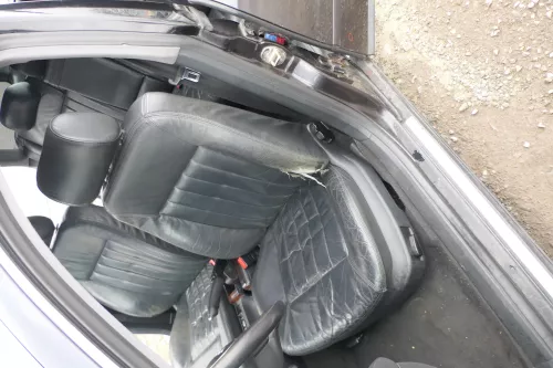 Q597 Audi A6 4B auch Kombi Sitz vorne links Fahrersitz Leder Ledersitz elektrisc (167819)