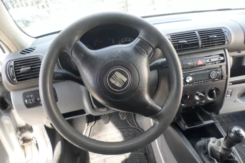 Q606 Seat Leon Toledo 1M Lenkrad 3 Speichen Leder Lederlenkrad Abnutzungen Airba (168319)