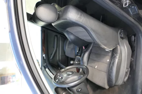 Q694 A6 4B Kombi Sitz vorne links Fahrersitz elektrisch Leder Ledersitz Allroad (171424)
