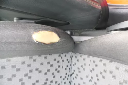 Q718 Skoda Fabia 6Y Sitz vorne links Fahrersitz Sitze vorn (171957)
