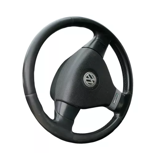 Q985 VW Touran Golf 5 Lenkrad 3 Speichen Lederlenkrad R-Line Rline (183131)