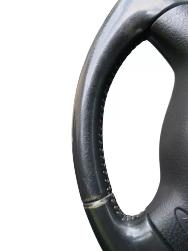 Q1034 VW Golf 4 Bora Lenkrad 3 Speichen Leder Lederlenkrad 1J0419091AE (185738)