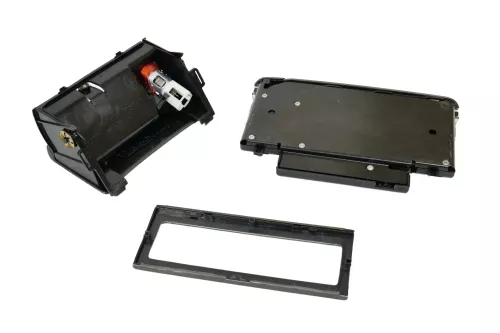 VW Passat 3B 3BG Mittelkonsole Verkleidung Aschenbecher Dekor netzoptik braun (200857)