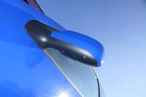 VW Golf 4 Bora elektrischer Spiegel vorne links Außenspiegel blau LW5Z & Glas (201743)