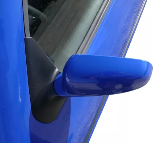 VW Golf 4 Bora elektrischer Spiegel vorne links Außenspiegel blau LW5Z & Glas (201743)