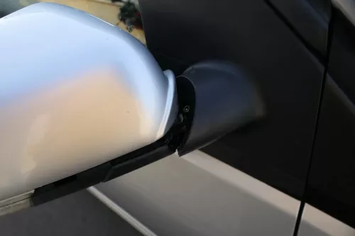 VW Polo 9N 9N3 mechansicher Spiegel Außenspiegel rechts vorne schwarz Blinker (201773)