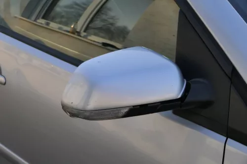 VW Polo 9N 9N3 mechansicher Spiegel Außenspiegel rechts vorne schwarz Blinker (201773)