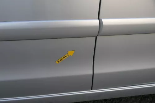 VW Polo 9N 9N3 Tür vorne links Fahrertür silber grau LA7W 4/5-Türer ohneAnbautei (201774)