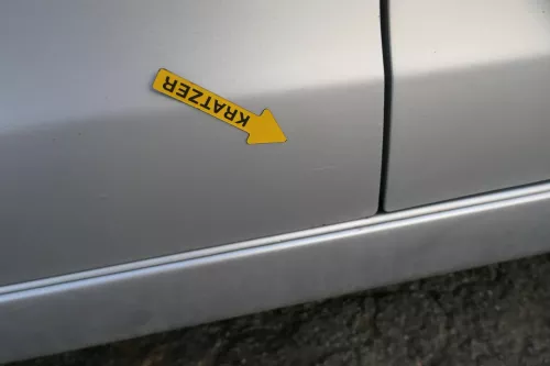 VW Polo 9N 9N3 Tür vorne links Fahrertür silber grau LA7W 4/5-Türer ohneAnbautei (201774)