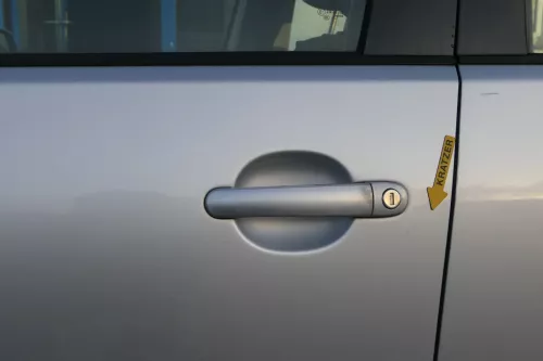 VW Polo 9N 9N3 Tür vorne links Fahrertür silber grau LA7W 4/5-Türer ohneAnbautei (201774)