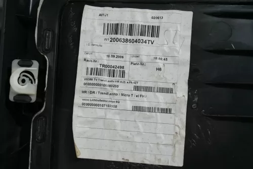 VW Touran 1x Türverkleidung Verkleidung Tür hinten rechts - anthrazit (200513)