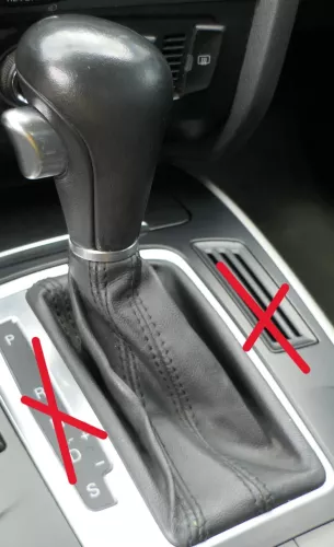 Audi A4 B8 8K Schaltknauf Schaltsack Schaltknüppel Automatik Leder original (186332)