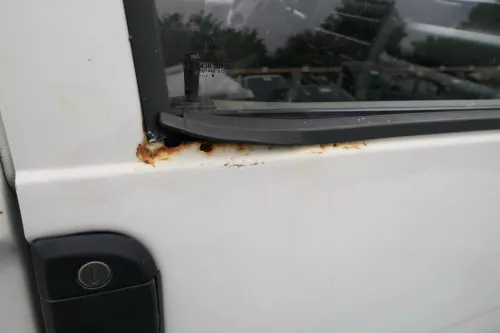 VW T4 Tür vorne rechts weiß R902 Beifahrertür Caravelle 7D0831056C ohneAnbauteil (177129)