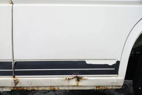 VW T4 Tür vorne rechts weiß R902 Beifahrertür Caravelle 7D0831056C ohneAnbauteil (177129)