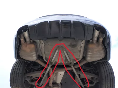 Audi A5 8K Achse hinten Voderachse Strebenkreuz Achsträger Aggregateträger (186403)