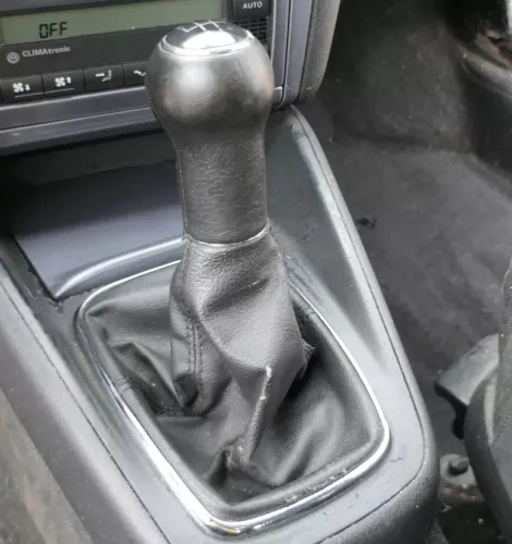 Golf 4 Bora Schaltknauf Schaltsack schwarz TDI Leder  klein (201877)