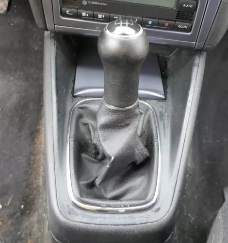 Golf 4 Bora Schaltknauf Schaltsack schwarz TDI Leder  klein (201877)