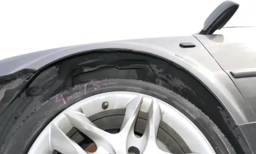 VW Passat 3BG 3B6 Kotflügel vorne links grau LD7W (Blinkerloch) (201879)