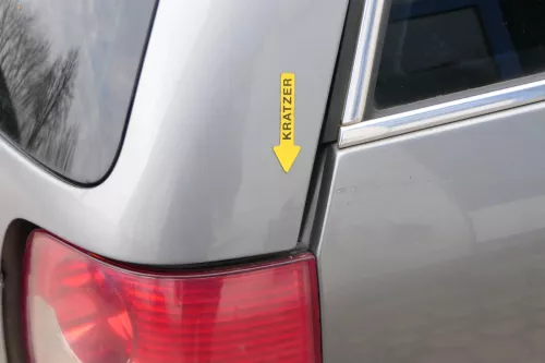 Passat 3BG Kombi Variant Heckklappe Klappe Kofferraumklappe grau LD7W Scheibe (201887)