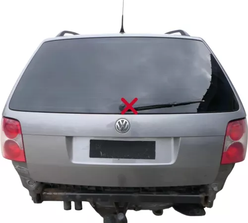 Passat 3BG Kombi Variant Heckklappe Klappe Kofferraumklappe grau LD7W Scheibe (201887)