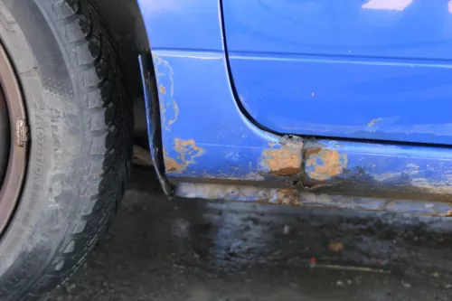 VW Lupo 6X Kotflügel vorne links blau LW5Z (201967)