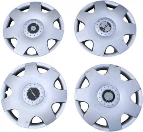 original 4 Stück VW Bora Golf 4 1J Radkappe Radzierkappe 15 Zoll Platinum