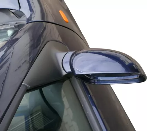 VW Golf 4 Bora manueller Spiegel vorne rechts Außenspiegel blau LC5H (201985)