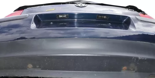 VW Golf 4 Limousine Stoßstange hinten Heckstoßstange Stoßfänger blau LC5H (201987)