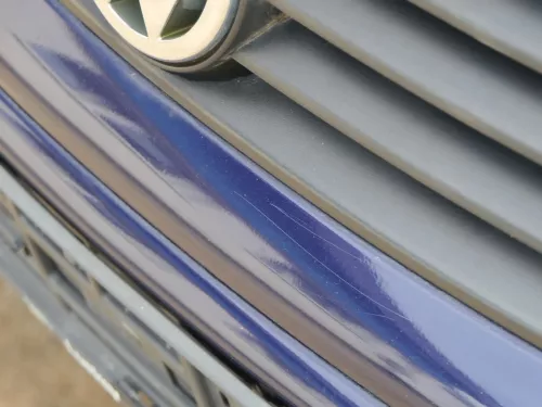 VW Polo 9N Stoßstange Frontstoßstange vorne blau LB5N (202005)