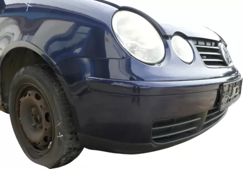 VW Polo 9N Stoßstange Frontstoßstange vorne blau LB5N (202005)