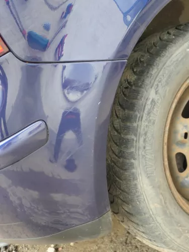 VW Polo 9N 9N3 Stoßstange Heckstoßstange hinten blau LB5N (202013)