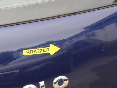 VW Polo 9N3 9N Heckklappe Kofferraumklappe Klappe blau LB5N ohne Anbauteile (202017)