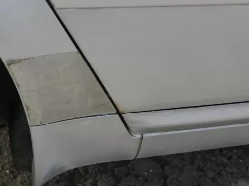 Audi A6 4B C5 Tür Türblatt hinten rechts nur Türblatt silber LY7W -ohneAnbauteil (202044)