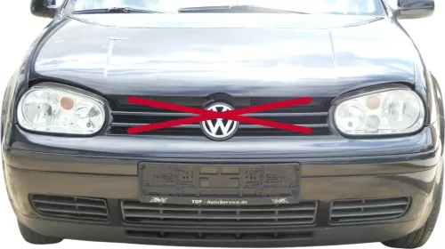 VW Golf 4 1J Stoßstange vorne Stoßfänger vorn schwarz LC9Z