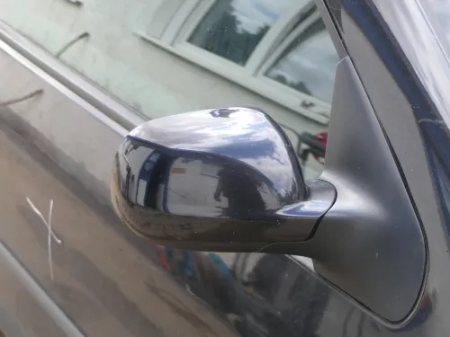 VW Golf 4 Bora manueller Spiegel vorne rechts Außenspiegel schwarz LC9Z + Glas (202073)