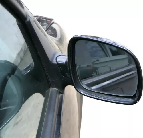 VW Golf 4 Bora manueller Spiegel vorne rechts Außenspiegel schwarz LC9Z + Glas