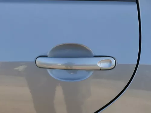 VW Golf Plus 5M Tür hinten links grau LA7T - mit Rahmen (202084)
