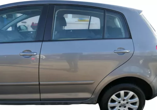 VW Golf Plus 5M Tür hinten links grau LA7T - mit Rahmen (202084)