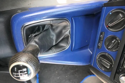Golf 4 Bora Mitteltunnel Becherhalter Lüftungsdüse Dekor blau ++ selbst lackiert (183862)