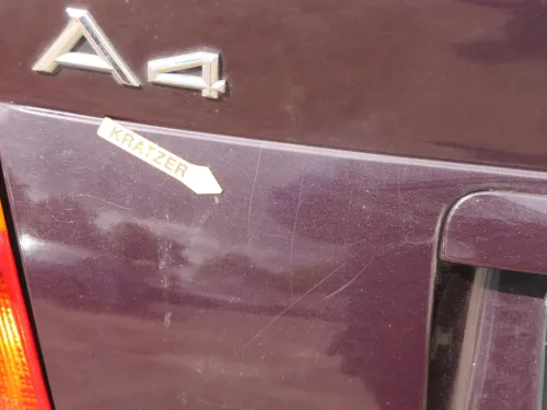 Audi A4 B5 Heckklappe hinten Klappe Kofferraumklappe Limousine blau lila LY3K (202107)