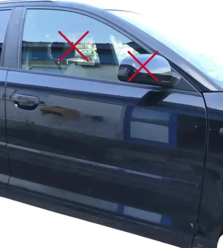 Audi A3 8P 4/5 Türer Tür vorne rechts Beifahrertür Türblatt schwarz LZ9Y Sportba (202165)