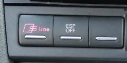 Audi A3 8P Schalter Knopf Abdeckung S-line ESP Blinddeckel