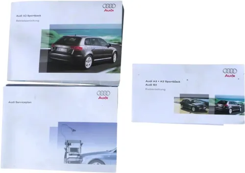 Audi A3 8P Bordbuch Bordmappe Bedienungsanleitung Anleitung Beschreibung