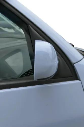 VW Lupo Arosa mechanischer manueller Außenspiegel rechts blau LR5D hellblau (202297)